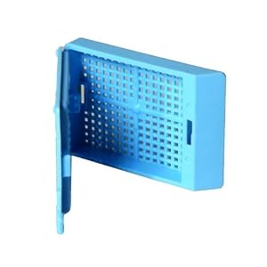 214K7 Karter Scientific Blue Histology Tissue Embedding Cassette Fine Square Hole (Pack of 250)