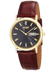 Citizen BM8242 08E Eco Drive Gold Tone Leather