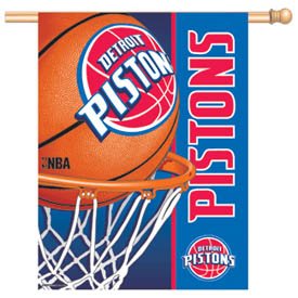 The Detroit Pistons NBA Basketball LG Flag or Banner