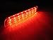 iJDMTOY Nissan Juke Murano Quest Sentra Infiniti FX35 FX37 FX50 QX70 Red Lens 24-SMD LED Bumper Reflector Lamps