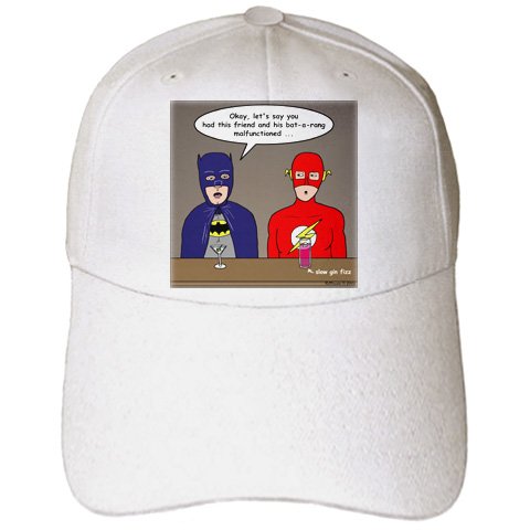  Rich Diesslins Funny General Cartoons - Super Hero Parody with Batman and the Flash at the bar - Caps