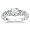 Sterling Silver Aquamarine and Diamond Heart Ring (0.05 cttw, G-H Color, I2-I3 Clarity), Size 6