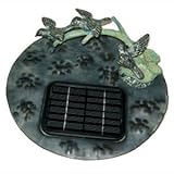Solar Unit 3 Birds Contains Solar Plate Insert, Solar Bird Bath Water Feature, & Solar Panel & Pump
