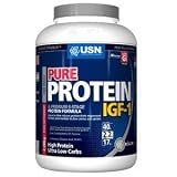 USN Pure Protein IGF-1 1000 g Chocolate -- Blend of Whey Isolate / Micellar Casein / Calcium Caseinate / Egg / Soy