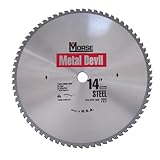 MK Morse CSM1472SC Metal Devil 14 inch 72-Tooth Steel Cutting Saw Blade with 1 inch Arbor