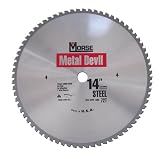 Tools & Hardware : MK Morse CSM1472SC Metal Devil 14-Inch 72 Tooth Steel Cutting Saw Blade with 1-Inch Arbor