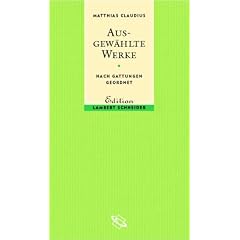 Ausgew�hlte Werke. Nach Gattungen geordnet.