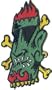 Reed Artist Patch - 3" Dead Bones Moai Green Tiki Wiki