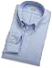 EAGLE Men's 100% Cotton Pinpoint Button Down Collar Non Iron Long Sleeve Dress Shirt