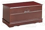 Southwestern Cherry Finish Carved Floral For sale online
