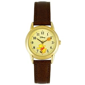 Disney Winnie the Pooh Women's Analog Watch with Leather Strap WTP044