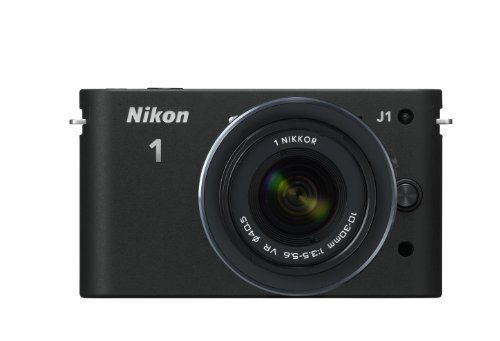 Nikon デジタル一眼カメラ Nikon 1 (ニコンワン) J1 (ジェイワン) 標準ズームレンズキット ブラックN1 J1HLK BK