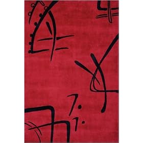 Concord Area Rug, 5'9ROUND, RED by Home Decorators Collection