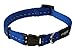 Rogz Utility Small 3/8-Inch Reflective Nitelife Dog Collar, Blue