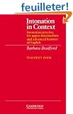 Intonation in Context Teacher's book: Intonation Practice for Upper-intermediate and Advanced Learners of English