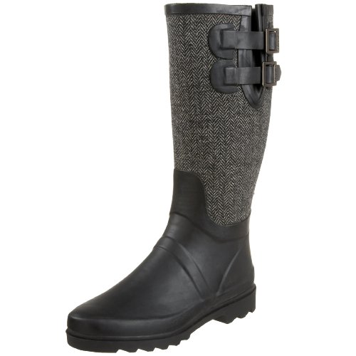 Chooka Women's Herringbone Dual Buckle Rain Boot