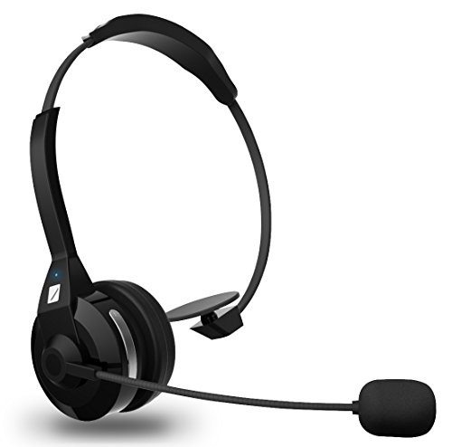 Bluetooth Headset, FRiEQ Noise Canceling Wireless Bluetooth Headset with Microphone - Multipoint Capabilities and 30 Hours of Talk Time - Best Bluetooth for iPhone 6 / 5s / 4 / 4s, LG, Sony, Blackberry, Samsung, HTC, Nokia, Trucker and All Bluetooth