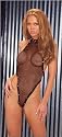 Boom Boom Babes Sexy One Size Romantic Boxed Halter Leather Neck Womens Fishnet Teddy