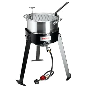 Bayou Classic 2212 Aluminum Outdoor Fish Cooker Set by Fish Cookers
