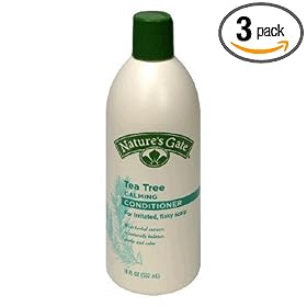 Nature's Gate Tea Tree Calming Conditioner for Irritated, Flaky Scalp, 18-Ounce Bottles (Pack of 3)