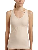 41D9BvUDcDL. SL160  Flexees Womens Fat Free Dressing Racer Back Tank With Foam Cups,Latte Lift,Small