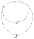 Sterling Silver Necklace with a Moon Slide 17