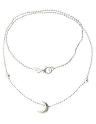 Sterling Silver Bracelet with a Moon Slide 7"