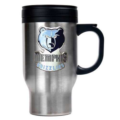 Memphis Grizzlies NBA Stainless Steel Travel Mug - Primary Logo