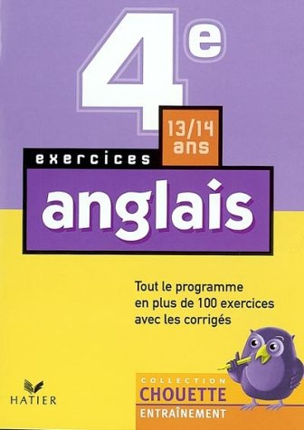 Chouette Entraînement : Anglais, 4e - 13-14 ans (+ corrigés)