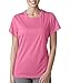 UltraClub Ladies' Cool & Dry Sport Performance Interlock T-Shirt L AZALEA