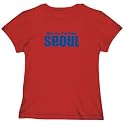 T-SHIRT WOMAN RED " KISS ME , I'M FROM SEOUL " SOUTH KOREA