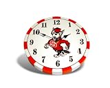 NC State Wolfpack Wood Clock