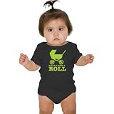 Baby Rock 'n Roll One-Piece, That's How I Roll, Black, 0-3