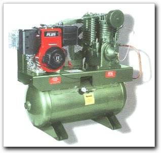 Amflo Air Compressor 11.0 HP Gas 30 gal. horizontal Commercial
