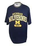 Russell Athletic University of Michigan Big & Tall Short Sleeve Team Color Jersey Tee