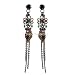 Leaf Earrings Long Dangling Vintage Style