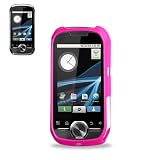 New Fashionable Perfect Fit Hard Protector Skin Cover Cell Phone Case for Motorola i1 Boost Mobile,Sprint / Nextel - HOT PINK