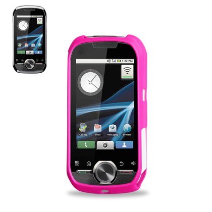 Fashionable Perfect Fit Hard Protector Skin Cover Cell Phone Case for Motorola i1 Boost Mobile,Sprint / Nextel - HOT PINK