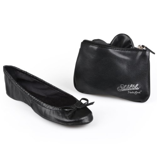 Sidekicks Women's Foldable Ballet Flats with Carrying Case
