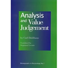 Analysis and Value Judgement