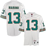 Reebok Miami Dolphins #13 Dan Marino White Tackle Twill Throwback Football Jersey