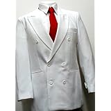 New Double Breasted (DB) White Men's Business Dress Suit