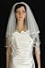 2T Ivory Elbow Beaded Edge Bridal Wedding Veil
