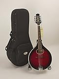 A-STYLE MANDOLIN OVAL SOUNDHOLE, GLOSSY DEEP WINEBURST FINISH COMPLETELY SET-UP & ADJUSTED FOR EASY PLAY. IMPORTANT NOTE - This mandolin has an adjustable truss rod in the neck. HARD CASE INCLUDED