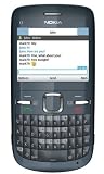 Nokia C3 - Móvil libre (pantalla de 2,4" 320 x 240, cámara 2 MP, 55 MB de capacidad, teclado QWERTZ, S.O. Symbian) color negro [importado de Alemania]