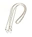 Sunshiny 62cm Long Shining Metal Non-slip Eyeglass Sunglasses Chain Cord Neck Strap Holder Silver