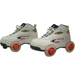 Quad Boot Roller Skates (White) - Size 1