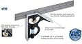 Empire Level E250 12-Inch Heavy Duty Professional Combination Square w/Etched Stainless Steel Blade and True BlueR Vial