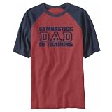T Shirt Raglan Dark Red Dad Training Gymnastics Sports T-Shirt Raglan Dark Red Dad Training Gymnastics Sports