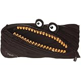 ZIPIT Grillz Pencil Case, Black, 8.6"x0.78"x3.54" / 22x2x9cm (ZTM-GR-MB)